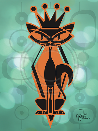 Cool Cat (9x12in) ratio