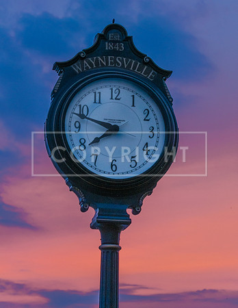 Waynesville Clock - Route 66: Town Square Clock - Waynesville MO -2274.jpg