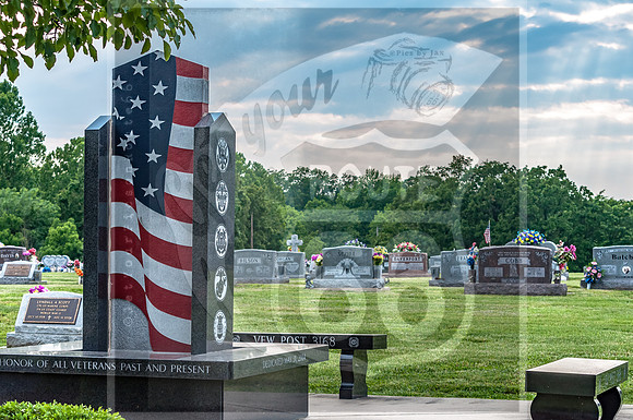 Veterans Memorial at Sunset Cemetery Rt66 Waynesville_PicsbyJax-0501