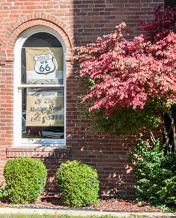 Route 66: 1903 Courthouse Museum window banner - Waynesville, MO -5867.jpg