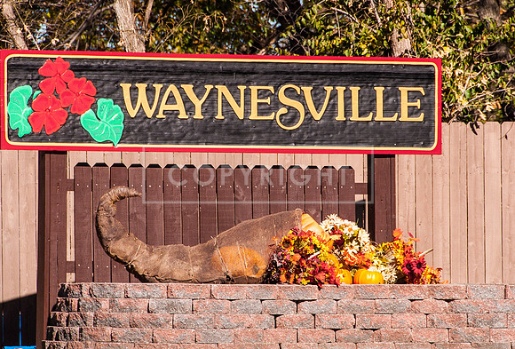 Waynesville Sign - Route 66: Waynesville MO Planters club Fall Display-0814.jpg