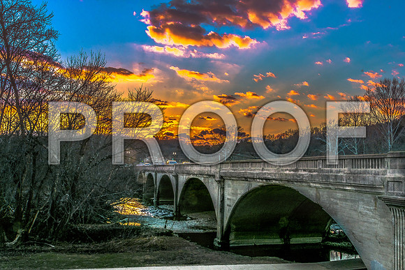 February Sunset over the Route 66 Roubidoux Bridge.jpg