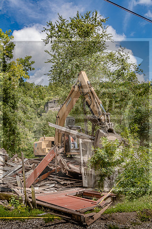 Route 66- Demolition of McKoy's Hotel in Devils Elbow, MO-8404