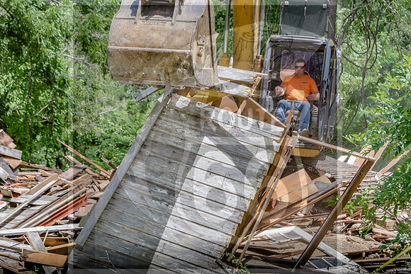 Route 66- Demolition of McKoy's Hotel in Devils Elbow, MO-8428