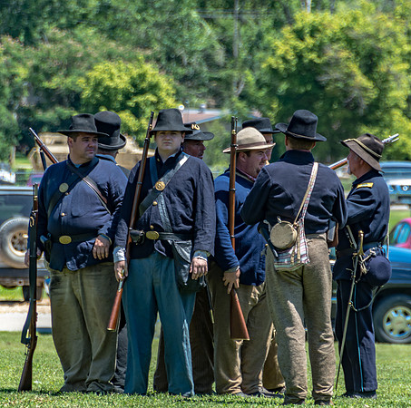 Civil War re-enactors on the banks of the Roubidoux during Old Settlers Day © PicsbyJax-5947.jpg