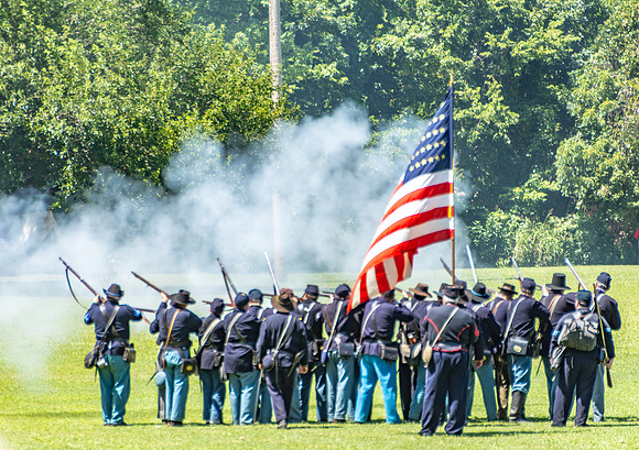 Civil War Re-enactors during Old Settlers Day © PicsbyJax-6051.jpg