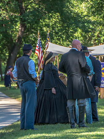 Civil War re-enactors on the banks of the Roubidoux during Old Settlers Day © PicsbyJax-6240.jpg