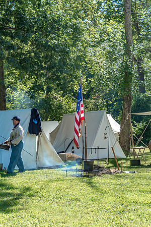 Civil War re-enactors on the banks of the Roubidoux during Old Settlers Day © PicsbyJax-6263.jpg
