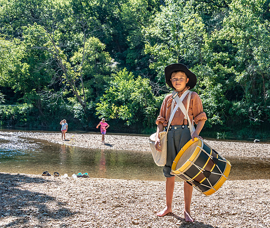 Civil War Re-enactors at the Roubidoux during Old Settlers Day © PicsbyJax-6302.jpg