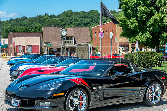 'Vettes on Route 66 © PicsbyJax #corvettes #carshow #car #lakeoftheozarkscorvetteclub #getyourpicsonroute66 #waynesvillemo #picsbyjax #route66-0271.jpg