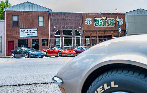 'Vettes on Route 66 © PicsbyJax #corvettes #carshow #car #lakeoftheozarkscorvetteclub #getyourpicsonroute66 #waynesvillemo #picsbyjax #route66-0487.jpg
