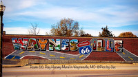 Route 66:Ray Harvey Mural in Waynesville, MO