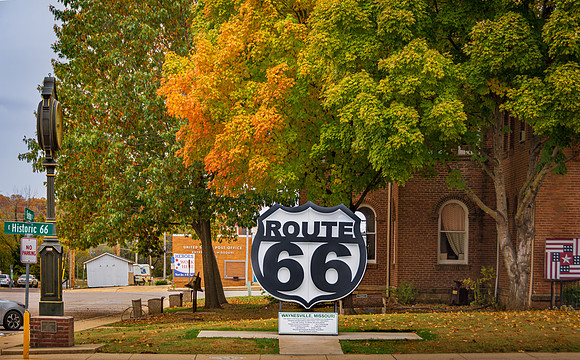 Waynesville,Route 66 Shield Display© Pics by Jax-3543.jpg
