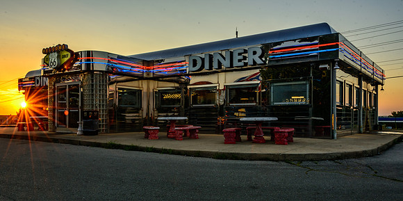 St Robert Route 66 Diner_Sunset (c)Pics by Jax #sunset #picsbyjax #getyourpicsonroute66-9606.jpg